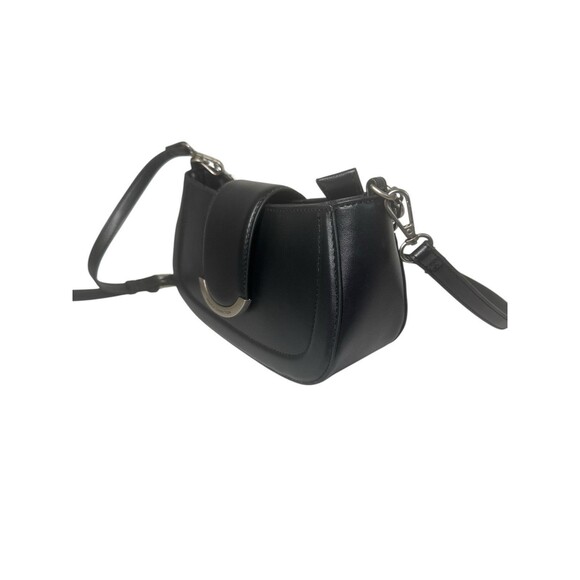 French Connection Maud  Baguette Shoulder Bag Chain Crossbody Vegan Faux Leather - Picture 7 of 16